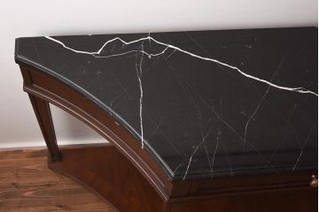 展示品　IDC大塚家具　Baker(ベイカー社)　B8000-21-122　天板大理石　サーバー(コンソールテーブル)(定価約148万円)(R-041833)