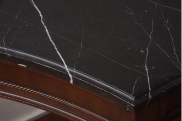 展示品　IDC大塚家具　Baker(ベイカー社)　B8000-21-122　天板大理石　サーバー(コンソールテーブル)(定価約148万円)(R-041833)