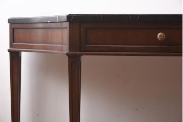 展示品　IDC大塚家具　Baker(ベイカー社)　B8000-21-122　天板大理石　サーバー(コンソールテーブル)(定価約148万円)(R-041833)