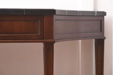 展示品　IDC大塚家具　Baker(ベイカー社)　B8000-21-122　天板大理石　サーバー(コンソールテーブル)(定価約148万円)(R-041833)