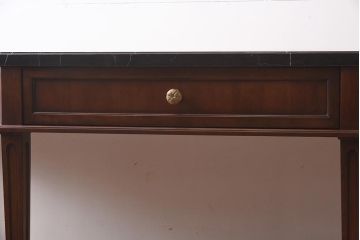 展示品　IDC大塚家具　Baker(ベイカー社)　B8000-21-122　天板大理石　サーバー(コンソールテーブル)(定価約148万円)(R-041833)