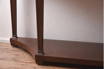 展示品　IDC大塚家具　Baker(ベイカー社)　B8000-21-122　天板大理石　サーバー(コンソールテーブル)(定価約148万円)(R-041833)