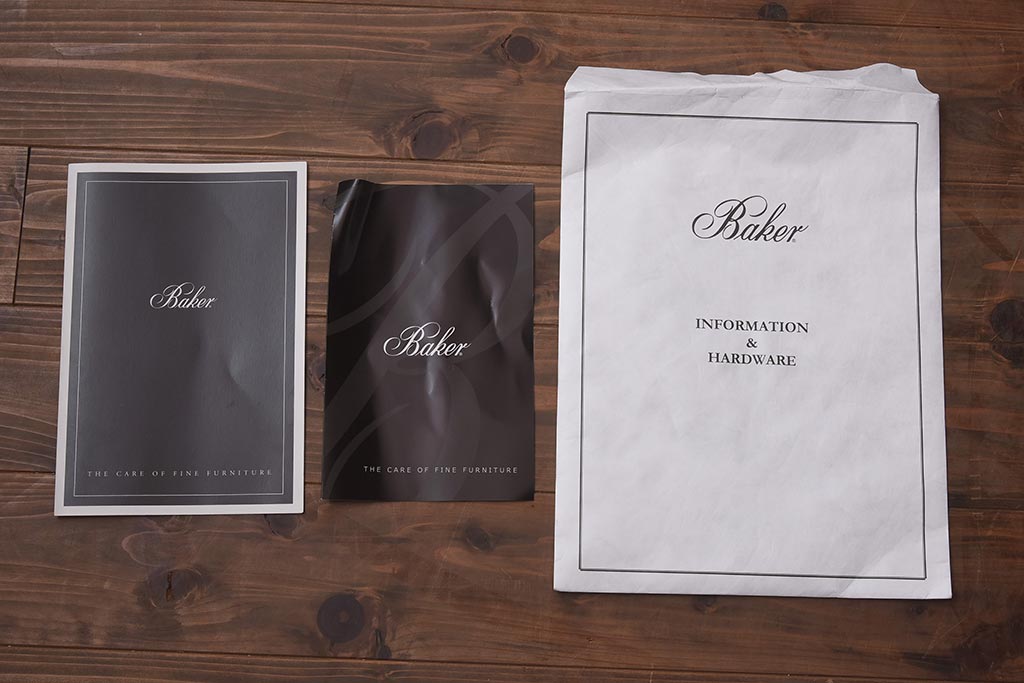 展示品　IDC大塚家具　Baker(ベイカー社)　B8000-21-122　天板大理石　サーバー(コンソールテーブル)(定価約148万円)(R-041833)