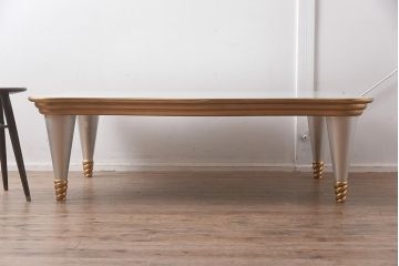 展示品　IDC大塚家具　コロンボスティーレ(colombostile)　激レア　0421 TVC-A シルバーカラーがおしゃれなセンターテーブル(ローテーブル)(定価約48万円)(R-041835)