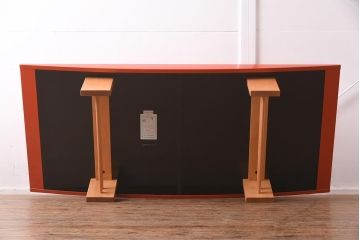 展示品　IDC大塚家具　モリシゲ(MORISHIGE/森繁)　光月56　朱布目漆塗　大江準治　座卓(ローテーブル)(定価約31万円)(R-041837)