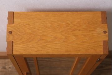 在庫未使用品　IDC大塚家具　川股家具工房　シンプルなウォールキャビネット(壁掛け戸棚)(定価約8万円)(R-041840)