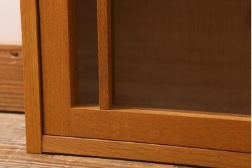 在庫未使用品　IDC大塚家具　川股家具工房　シンプルなウォールキャビネット(壁掛け戸棚)(定価約8万円)(R-041840)