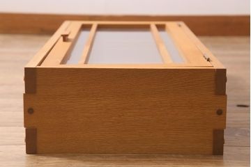 在庫未使用品　IDC大塚家具　川股家具工房　シンプルなウォールキャビネット(壁掛け戸棚)(定価約8万円)(R-041840)