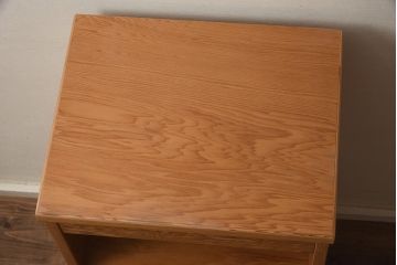 在庫未使用品　IDC大塚家具　松月　屋久杉　小棚(収納棚、サイドキャビネット)(定価約6.2万円)(R-041842)