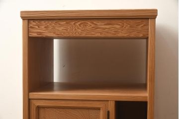 在庫未使用品　IDC大塚家具　松月　屋久杉　小棚(収納棚、サイドキャビネット)(定価約6.2万円)(R-041842)