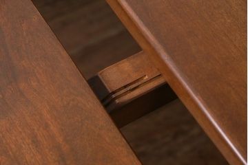 ヴィンテージ家具　海外輸入家具　バーチ材　猫足が優雅な印象を与えるダイニングテーブル(エクステンションテーブル、ビンテージ)(R-041845)