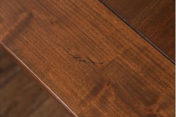 ヴィンテージ家具　海外輸入家具　バーチ材　猫足が優雅な印象を与えるダイニングテーブル(エクステンションテーブル、ビンテージ)(R-041845)