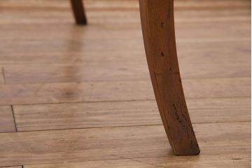 ヴィンテージ家具　海外輸入家具　バーチ材　猫足が優雅な印象を与えるダイニングテーブル(エクステンションテーブル、ビンテージ)(R-041845)