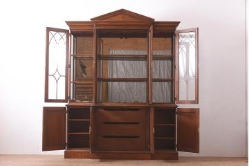 在庫未使用品　IDC大塚家具　ヘンレドン(HENREDON)　6433-26&21　アンティーク調のダイニングボード(キャビネット、飾り棚)(定価約145万円)(R-041846)