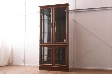 在庫未使用品　IDC大塚家具　モリシゲ(MORISHIGE/森繁)　マークス30　チーク　コーナーキャビネット(定価約65万円)(R-041857)