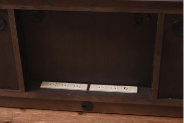 在庫未使用品　IDC大塚家具　アーリー・タイムスアルファ　エレール150F　金属取っ手のテレビ台(TVボード、ローボード)(定価約22万円)(R-041858)