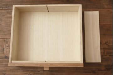 在庫未使用品　IDC大塚家具　アーリー・タイムスアルファ　エレール150F　杢取っ手のテレビ台(TVボード、ローボード)(定価約22万円)(R-041861)