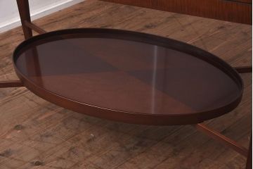 在庫未使用品　IDC大塚家具　Baker(ベーカー社)　3934　サーバー(バタフライテーブル)(定価約60万円)(R-041862)