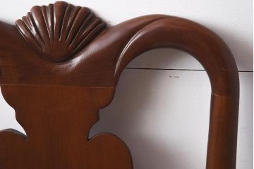 中古　IDC大塚家具　ヒッコリーチェア社(HICKORY CHAIR)　マホガニー材　805-02　椅子(ダイニングチェア)(定価約10万円)(R-041865)