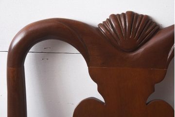 中古　IDC大塚家具　ヒッコリーチェア社(HICKORY CHAIR)　マホガニー材　805-02　椅子(ダイニングチェア)(定価約10万円)(R-041872)