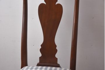 中古　IDC大塚家具　ヒッコリーチェア社(HICKORY CHAIR)　マホガニー材　805-02　椅子(ダイニングチェア)(定価約10万円)(R-041872)