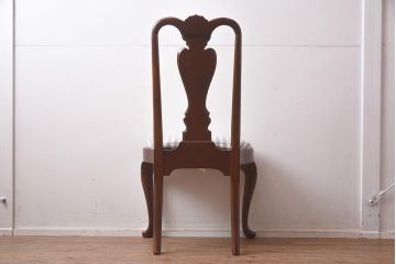 中古　IDC大塚家具　ヒッコリーチェア社(HICKORY CHAIR)　マホガニー材　805-02　椅子(ダイニングチェア)(定価約10万円)(R-041872)