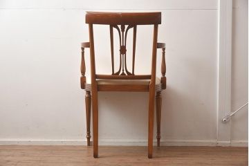 在庫未使用品　IDC大塚家具　レストールブラウン&クレンネル　37474MDJA　アームチェア(椅子)(定価約30万円)(R-041878)