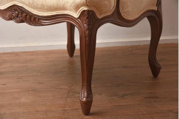 在庫未使用品　IDC大塚家具　Baker(ベーカー)　6487C #68-345RW　アームチェア(椅子)(定価約34万円)(R-041879)