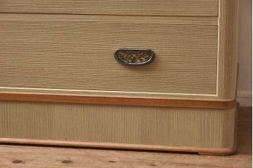 在庫未使用品　IDC大塚家具　加茂桐タンス　桐と牡丹　胴丸　着物タンス(総桐たんす、衣装たんす、加茂総桐箪笥)(定価約114万円)(R-041885)