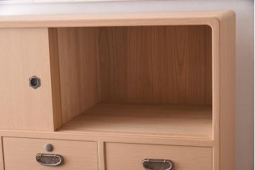 在庫未使用品　IDC大塚家具　家具のカネトク　3.3尺　6ノ3　桐タンス(重ね箪笥、和箪笥、桐箪笥、桐たんす)(定価約45万円)(R-041886)