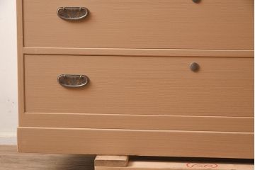 在庫未使用品　IDC大塚家具　家具のカネトク　3.3尺　6ノ3　桐タンス(重ね箪笥、和箪笥、桐箪笥、桐たんす)(定価約45万円)(R-041886)