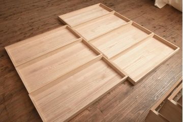 在庫未使用品　IDC大塚家具　家具のカネトク　3.3尺　下三大洋　桐タンス(定価約46万円)(R-041888)