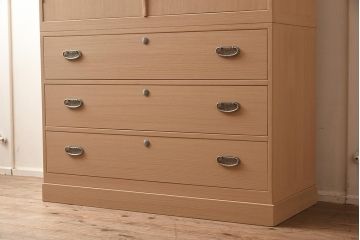 在庫未使用品　IDC大塚家具　家具のカネトク　3.3尺　下三大洋　桐タンス(定価約46万円)(R-041888)