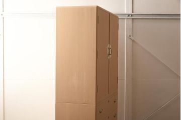 在庫未使用品　IDC大塚家具　家具のカネトク　3.5尺　下三大洋胴厚　寿梅　白　桐タンス(衣装箪笥、着物箪笥、桐箪笥、桐たんす)(定価約58万円)(R-041891)