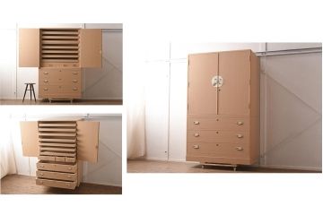 在庫未使用品　IDC大塚家具　家具のカネトク　3.5尺　下三大洋胴厚　寿梅　白　桐タンス(衣装箪笥、着物箪笥、桐箪笥、桐たんす)(定価約58万円)(R-041891)