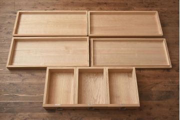 展示品　IDC大塚家具　家具のカネトク　3.6尺　下6大洋すみ丸　桐タンス(衣装箪笥、着物箪笥、桐箪笥、桐たんす)(定価約100万円)(R-041892)