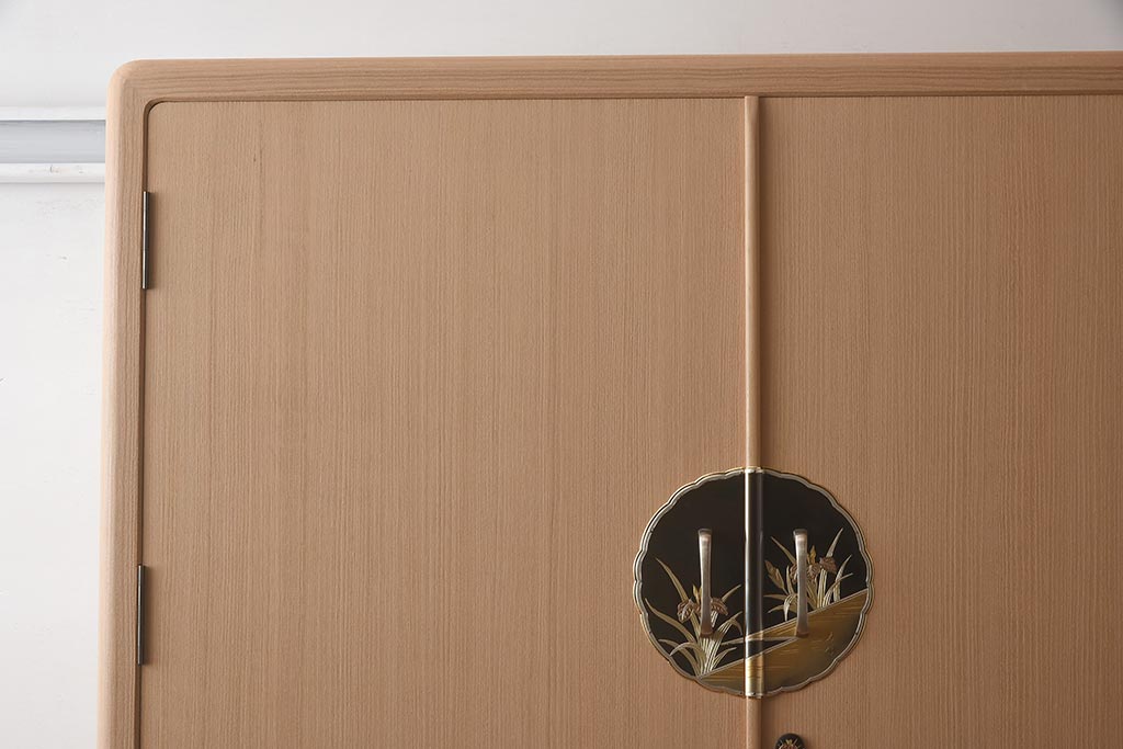 展示品　IDC大塚家具　家具のカネトク　3.6尺　下6大洋すみ丸　桐タンス(衣装箪笥、着物箪笥、桐箪笥、桐たんす)(定価約100万円)(R-041892)