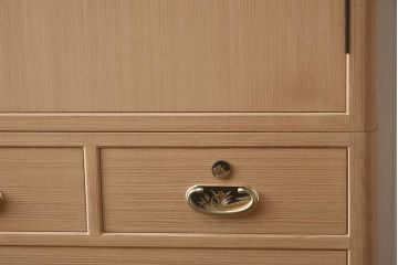 展示品　IDC大塚家具　家具のカネトク　3.6尺　下6大洋すみ丸　桐タンス(衣装箪笥、着物箪笥、桐箪笥、桐たんす)(定価約100万円)(R-041892)