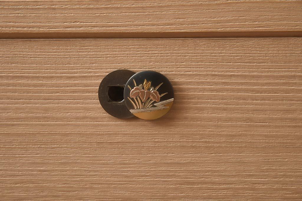 展示品　IDC大塚家具　家具のカネトク　3.6尺　下6大洋すみ丸　桐タンス(衣装箪笥、着物箪笥、桐箪笥、桐たんす)(定価約100万円)(R-041892)