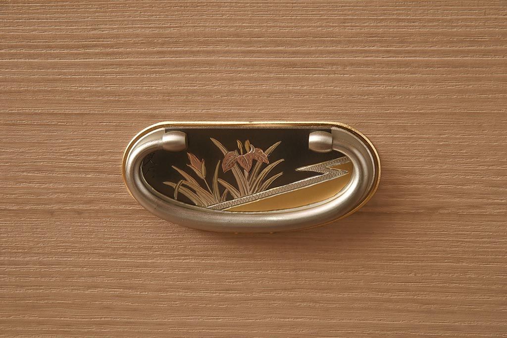 展示品　IDC大塚家具　家具のカネトク　3.6尺　下6大洋すみ丸　桐タンス(衣装箪笥、着物箪笥、桐箪笥、桐たんす)(定価約100万円)(R-041892)