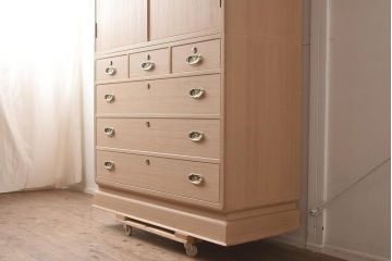 展示品　IDC大塚家具　家具のカネトク　3.6尺　下6大洋すみ丸　桐タンス(衣装箪笥、着物箪笥、桐箪笥、桐たんす)(定価約100万円)(R-041892)