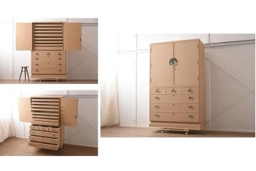 展示品　IDC大塚家具　家具のカネトク　3.6尺　下6大洋すみ丸　桐タンス(衣装箪笥、着物箪笥、桐箪笥、桐たんす)(定価約100万円)(R-041892)