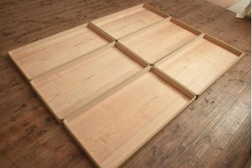 在庫未使用品　IDC大塚家具　加茂総桐箪笥　桃山　時代仕上げ　洋服タンス(総桐たんす、ワードローブ、着物たんす)(定価約398万円)(R-041893)