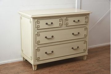 在庫未使用品　IDC大塚家具　ヒッコリーチェア社(HICKORY CHAIR)　2489-40IV　シノワズリ風のチェスト(引き出し)(定価約120万円)(R-041895)