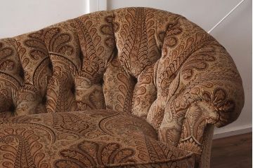 在庫未使用品　IDC大塚家具　Baker(ベーカー)　3S 834-70#50-35-367　ヴィクトリアンラブソファ(2人掛け、二人掛けソファ)(定価約198万円)(R-041896)