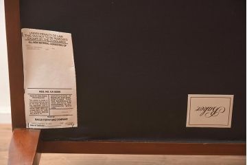 展示品　IDC大塚家具　Baker(ベーカー)　6308 #55-232　チェア(クッションチェア、一人掛けソファ、1人掛け)(定価約51万円)(R-041897)