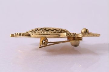 ヴィンテージ　縁起の良い亀モチーフ　ユニークな表情が愛らしいイヤリング(アクセサリー、ビンテージ)(R-041908)