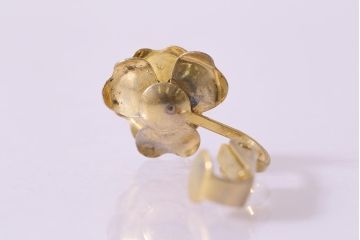ヴィンテージアクセサリー　昭和期　バラモチーフのビンテージイヤリング(アクセサリー)(R-041919)