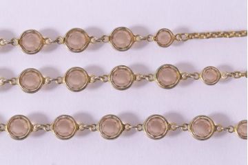 ヴィンテージアクセサリー　アメリカビンテージ　Goldette N.Y(ゴルデット)　上品で可愛らしい3連ネックレス(ロングネックレス、コスチュームジュエリー)(R-041929)