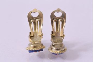 ビンテージアクセサリー　ビーズが可愛らしいイヤリング(R-041935)